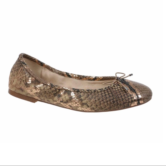 Sam Edelman Embossed Leather Ballet Flat Shoe - Picture 5 of 5
